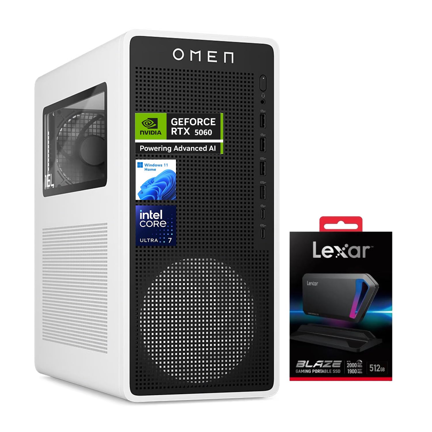 Amazon.com: HP OMEN 16L TG03 RTX 5060 Gaming Desktop, Intel